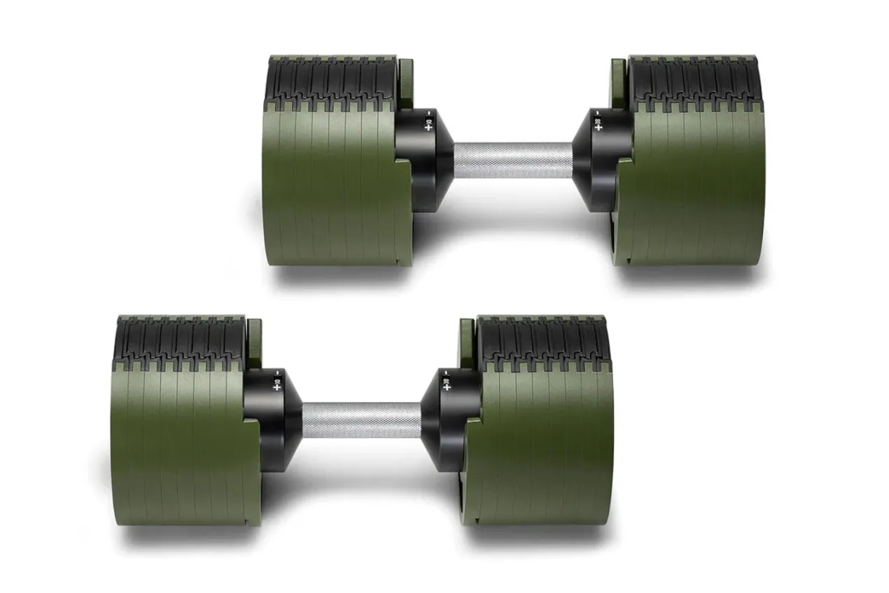 NÜOBELL 80lb Adjustable Dumbbells (Tactical)