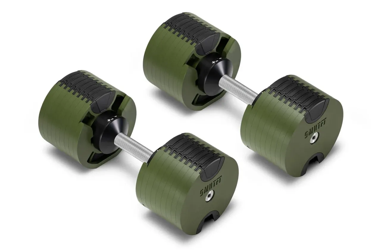 NÜOBELL 80lb Adjustable Dumbbells (Tactical)