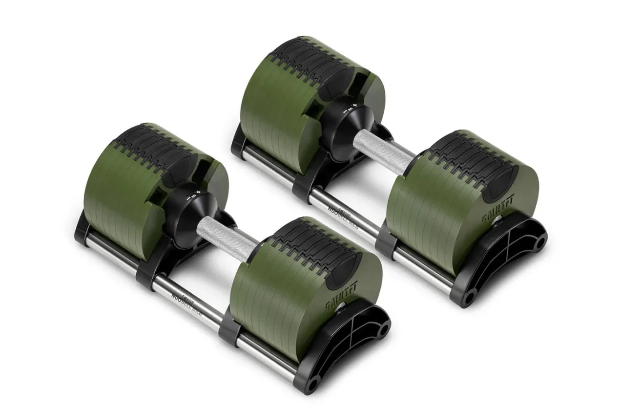 NÜOBELL 80lb Adjustable Dumbbells (Tactical)