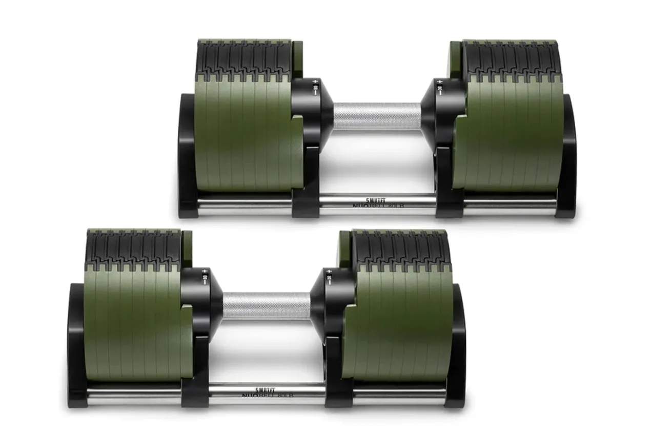 NÜOBELL 80lb Adjustable Dumbbells (Tactical)