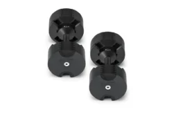 NÜOBELL 50lb Adjustable Dumbbells (Matte Black)