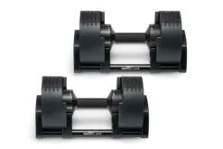 NÜOBELL 50lb Adjustable Dumbbells (Matte Black)