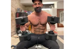 NÜOBELL 50lb Adjustable Dumbbells (Matte Black)