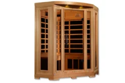 Pro 6 "Rebecca" 3-Person Corner Near Zero EMF Far Infrared Sauna (2025 Edition)