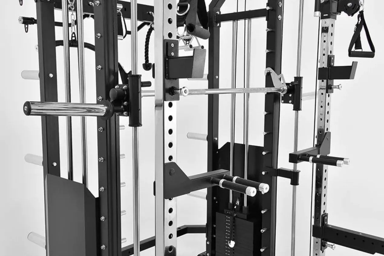 Warrior 801 All-in-One Functional Trainer Cable Crossover Home Gym w/ Smith Machine (🧨JULY 4th SALE)
