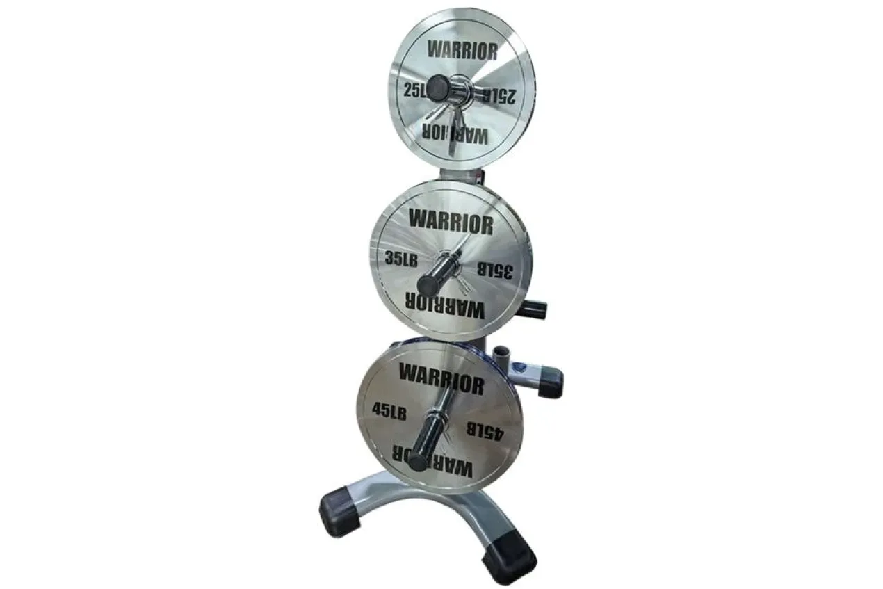 Warrior Chrome Olympic Weight Plates (230lb Set)