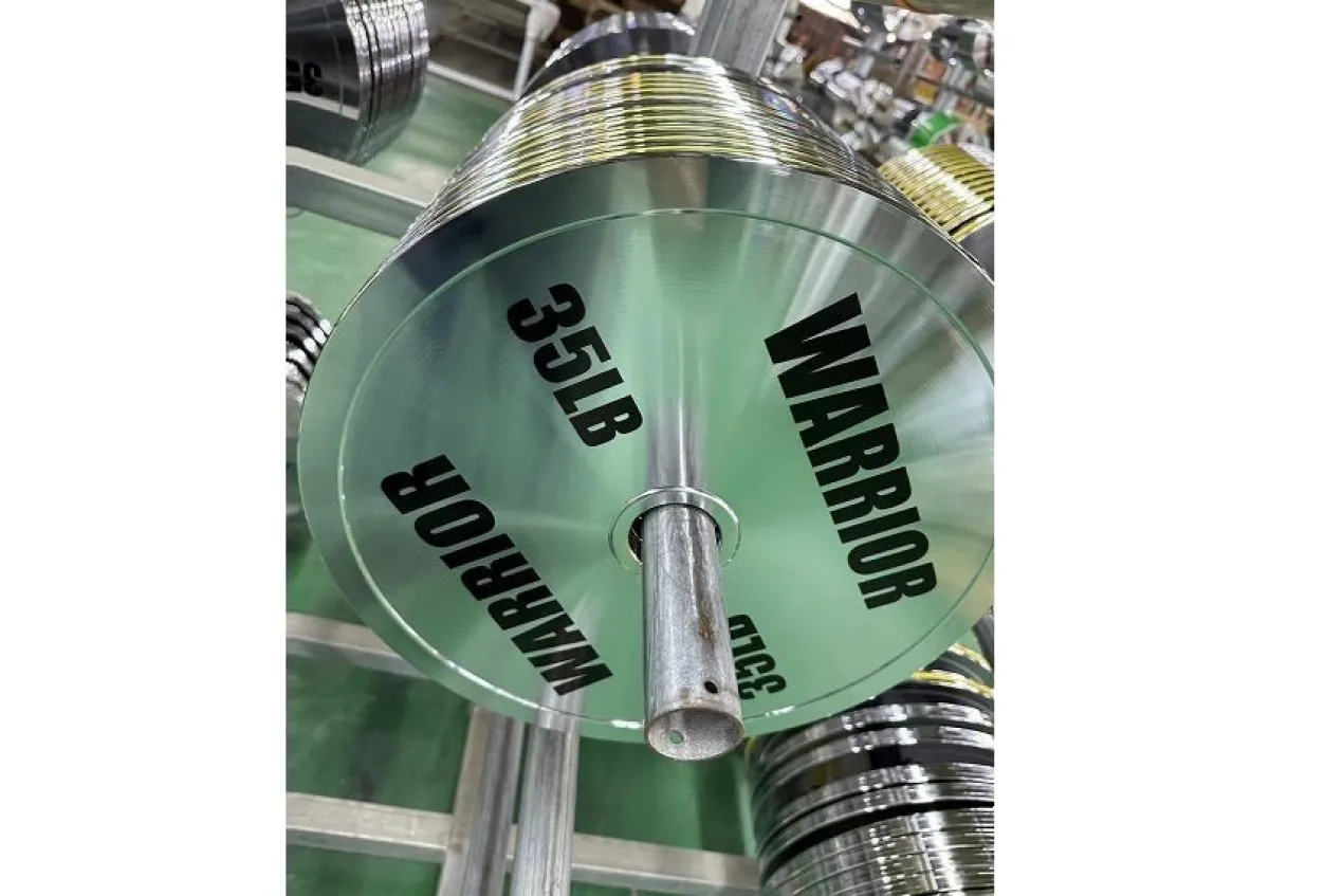 Warrior Chrome Olympic Weight Plates (230lb Set)