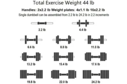 Warrior D22.5 Adjustable Dumbbells (SALE)