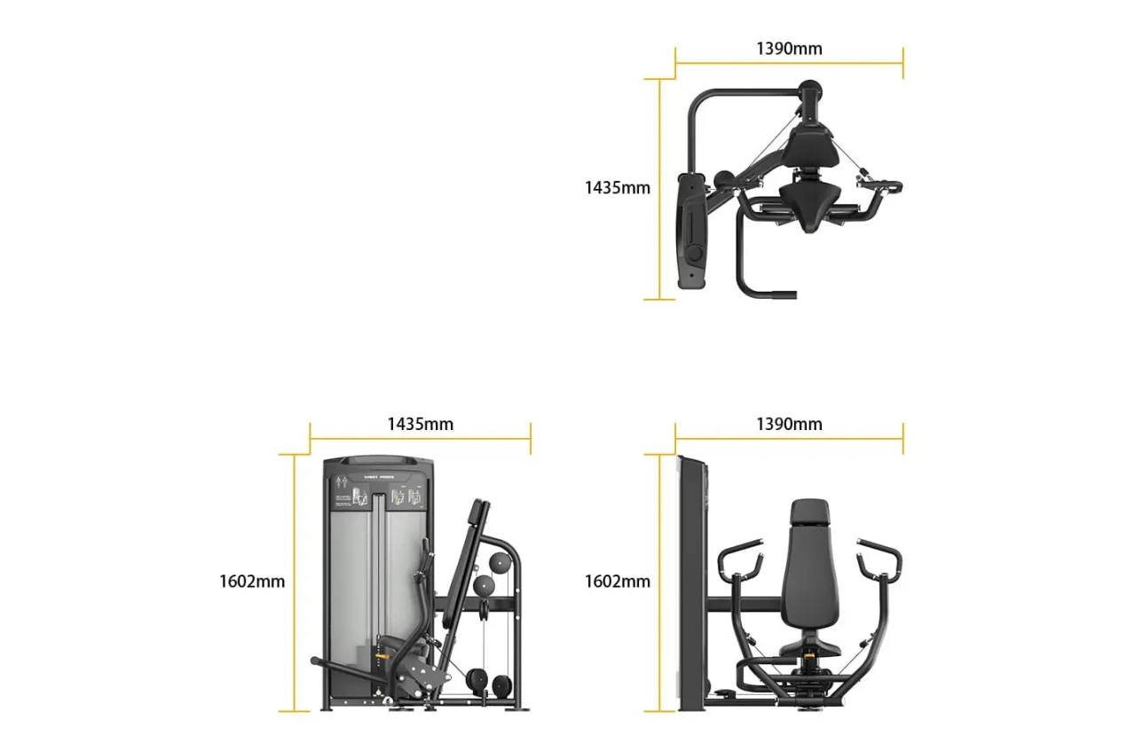 Warrior Elite Commercial Series Iso-lateral Chest Press (🧨JULY 4th SALE - Extra 5%)