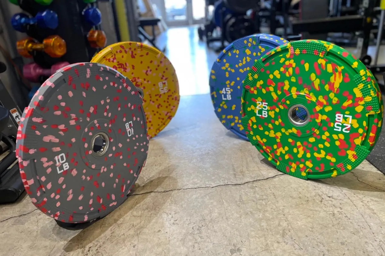 Warrior Fleck Easy-Grip Rubber Bumper Plates