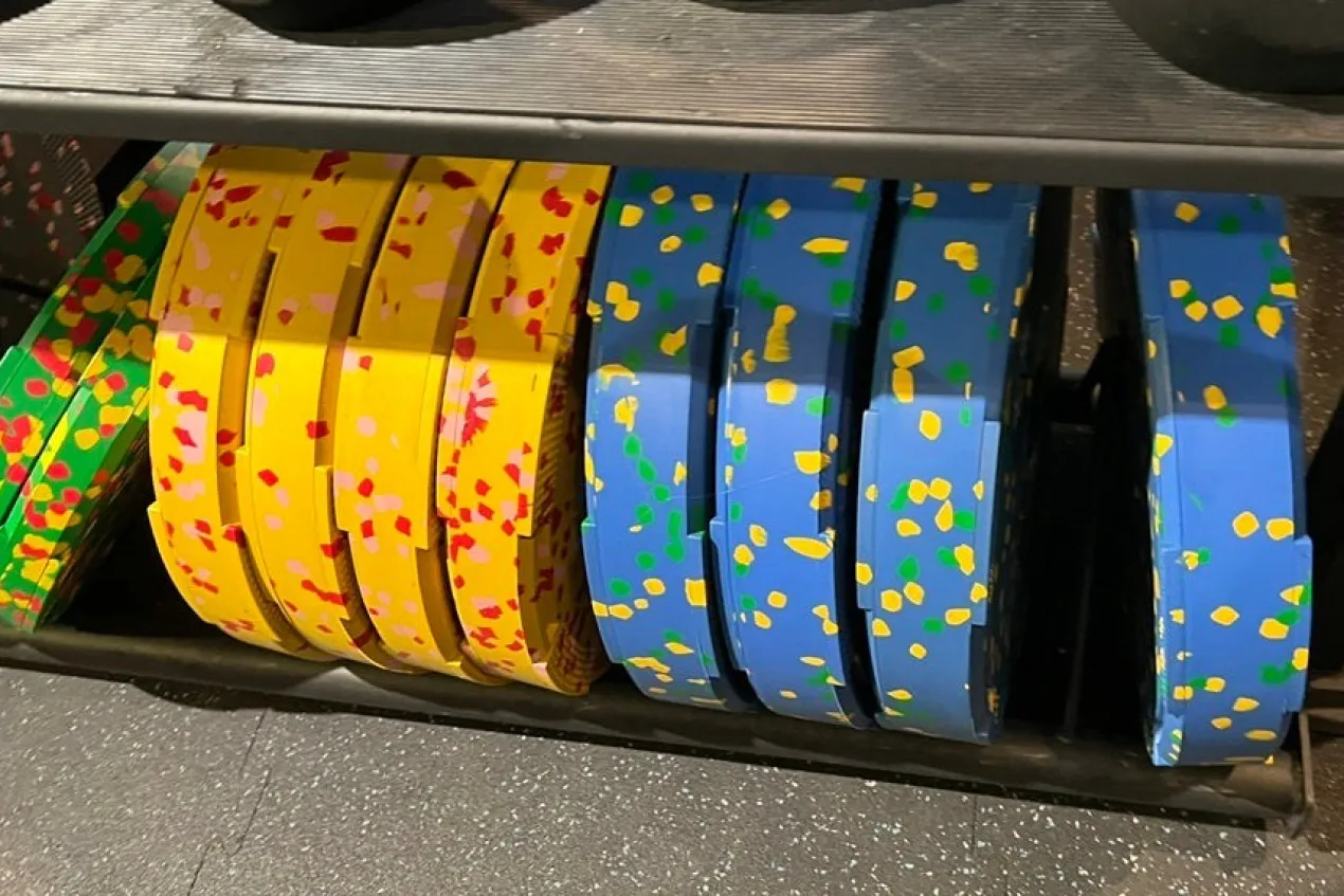 Warrior Fleck Easy-Grip Rubber Bumper Plates