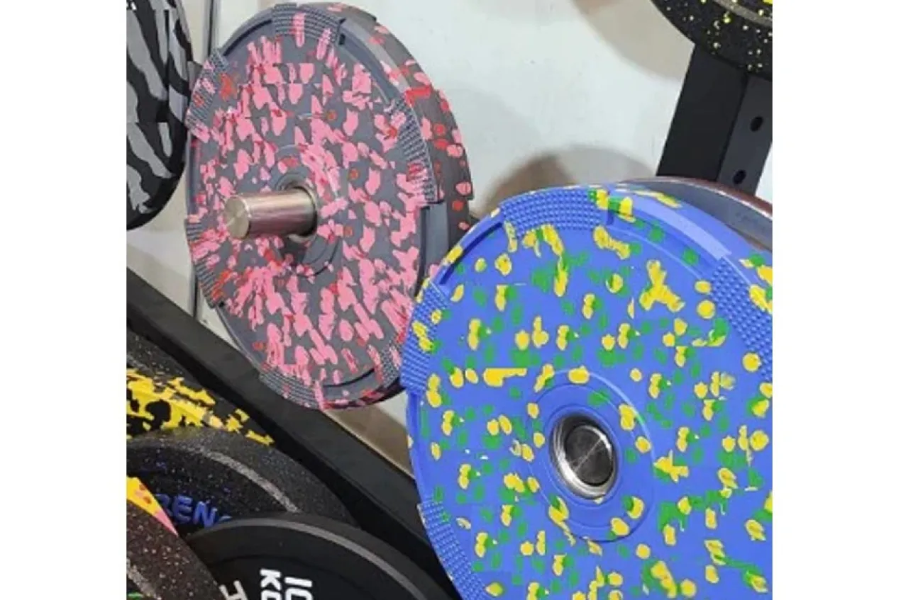 Warrior Fleck Easy-Grip Rubber Bumper Plates