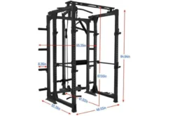 Warrior Freestanding Folding Cable Pulley Power Rack