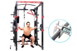 Warrior Freestanding Folding Cable Pulley Power Rack
