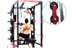 Warrior Freestanding Folding Cable Pulley Power Rack