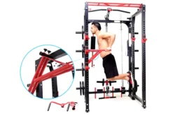 Warrior Freestanding Folding Cable Pulley Power Rack