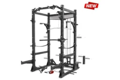 Warrior Gladiator 2.0 Pro Power Rack All-in-One Gym Cage with Lat Pull/Low Row