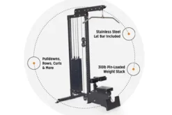 Warrior Lat Pulldown / Low-Row Home Gym System