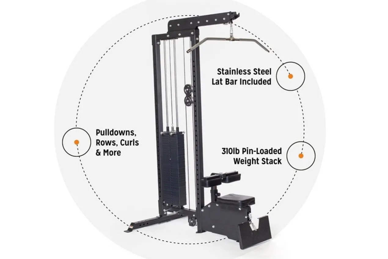 Warrior Lat Pulldown / Low-Row Home Gym System