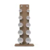 Warrior Luxury Wood | Stainless Steel Dumbbell Set (2.5-12lbs)