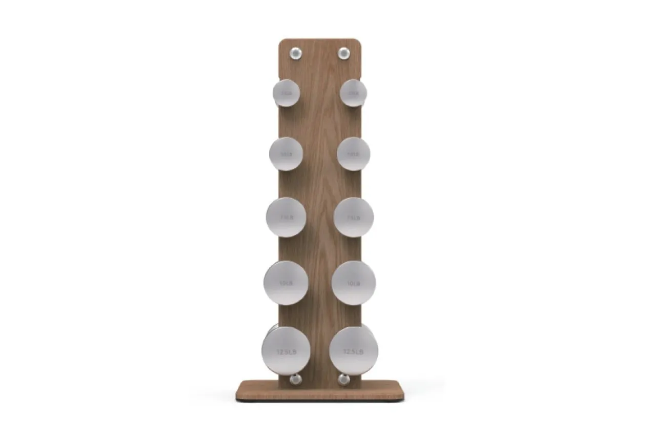 Warrior Luxury Wood | Stainless Steel Dumbbell Set (2.5-12lbs)