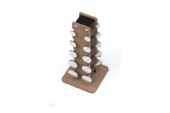 Warrior Luxury Wood | Stainless Steel Dumbbell Set (2.5-12lbs)