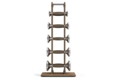 Warrior Luxury Wood | Stainless Steel Dumbbell Set (2.5-12lbs)