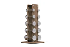 Warrior Luxury Wood | Stainless Steel Dumbbell Set (2.5-12lbs)