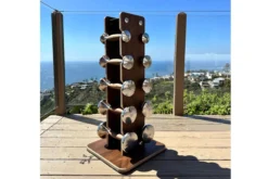 Warrior Luxury Wood | Stainless Steel Dumbbell Set (2.5-12lbs)