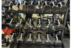 Warrior Pro-Style Chrome Dumbbell Set (5-50lb)