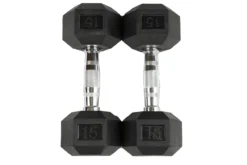 Warrior Rubber Hex Dumbbell Sets (5-50lbs & Up) (🧨JULY 4th SALE)