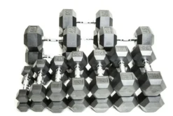 Warrior Rubber Hex Dumbbells (🧨JULY 4th SALE - $1.79/lb)