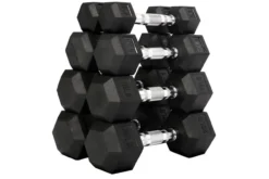 Warrior Rubber Hex Dumbbells (🧨JULY 4th SALE - $1.79/lb)