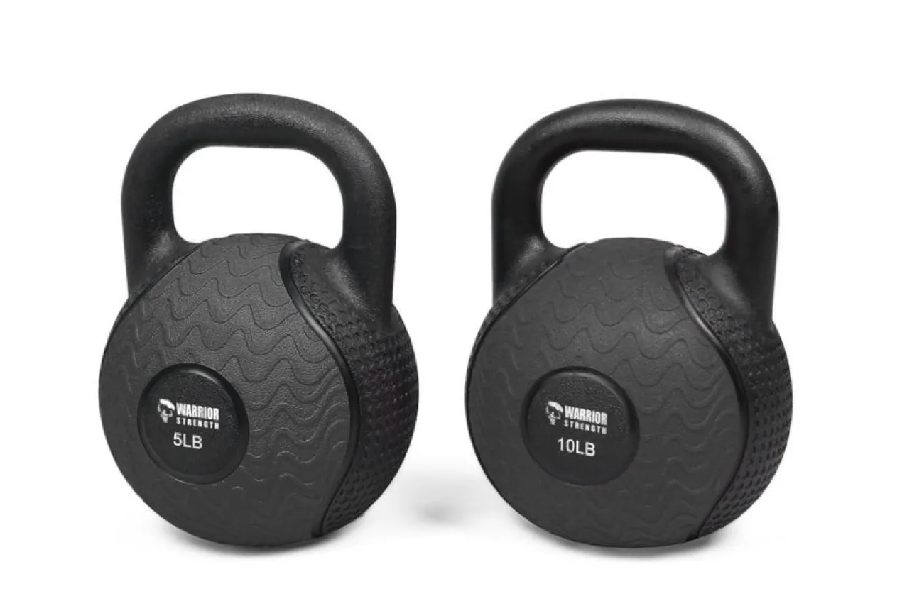 Warrior Rubber Kettlebells w/ Rubber Handle