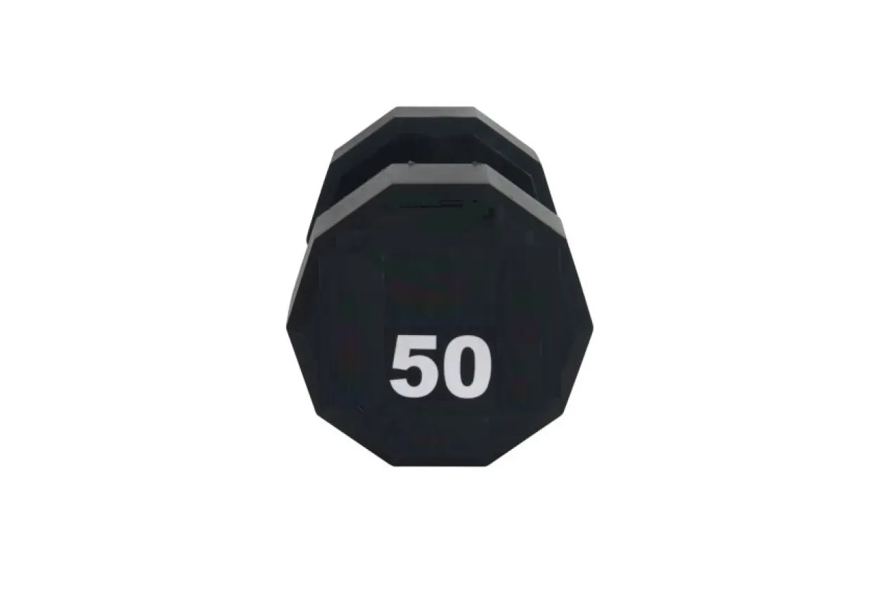 Warrior 12-Sided Urethane Dumbbell Set (5-50lb)